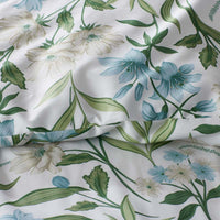 Gardenia Mist Premium Smooth Wrinkle-Free Sateen Duvet Cover - Cream Multi, King/Cal. King,Cream Multi