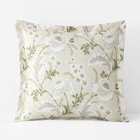 Tranquil Blossom Premium Smooth Wrinkle-Free Sateen Sham - Antique Beige, Euro,Antique Beige