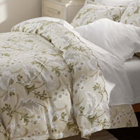 Tranquil Blossom Premium Smooth Wrinkle-Free Sateen Sham - Antique Beige, Standard,Antique Beige