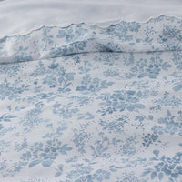 Whisper Fleur Premium Smooth Wrinkle-Free Sateen Duvet Cover - Blue Mist, King/Cal. King,Blue Mist