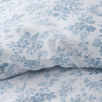 Whisper Fleur Premium Smooth Wrinkle-Free Sateen Bed Sheet Set - Blue Mist, Full,Blue Mist