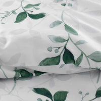 Botanic Meadow Premium Smooth Wrinkle-Free Sateen Sham - Evergreen, Standard,Evergreen