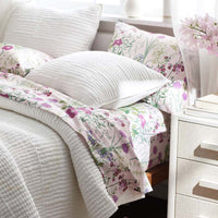 Bloom Meadow Classic Smooth Sateen Fitted Bed Sheet - Blush, Twin,Blush