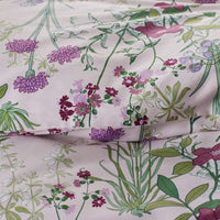 Bloom Meadow Classic Smooth Sateen Fitted Bed Sheet - Blush, Twin,Blush