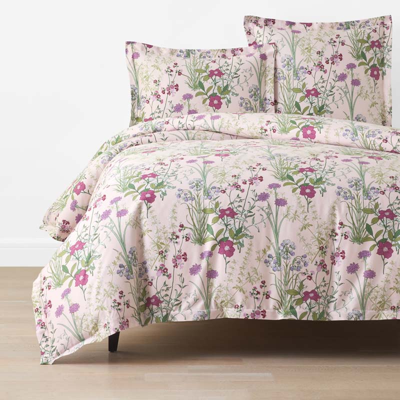 Bloom Meadow Classic Smooth Sateen Duvet Cover - Blush, King/Cal. King,Blush