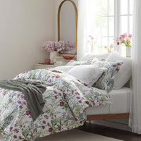 Bloom Meadow Classic Smooth Sateen Sham - White Multi, Standard,White Multi