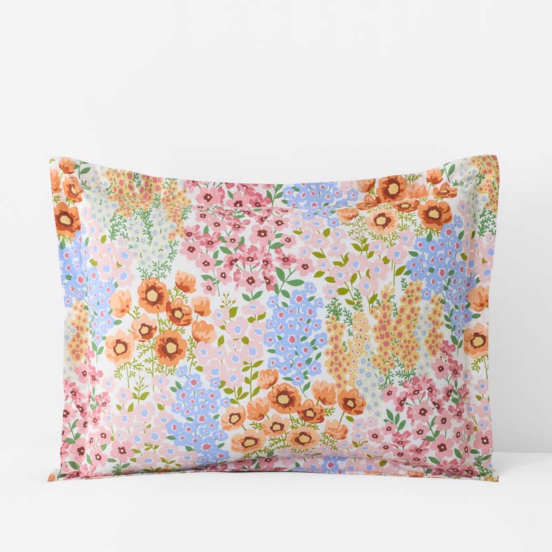Garden Jubilee Classic Cool Cotton Percale Sham - Multi, Standard,Multi