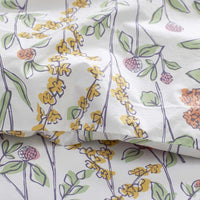 Garden Mirage Classic Cool Cotton Percale Duvet Cover - White Multi, Twin/Twin XL,White Multi