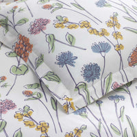 Garden Mirage Classic Cool Cotton Percale Duvet Cover - White Multi, Twin/Twin XL,White Multi