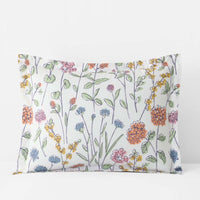 Garden Mirage Classic Cool Cotton Percale Sham - White Multi, Standard,White Multi