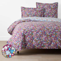 Idril Reversible Classic Cool Cotton Percale Duvet Cover - Magenta Pink, Twin/Twin XL,Magenta Pink