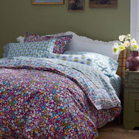 Idril Reversible Classic Cool Cotton Percale Duvet Cover - Magenta Pink, Twin/Twin XL,Magenta Pink