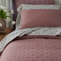 Garden Patch Floral Garment Washed Cotton Percale Bed Sheet Set - Multi, Full,Multi