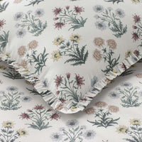 Garden Patch Reversible Garment Washed Cotton Percale Sham - Multi, Standard,Multi