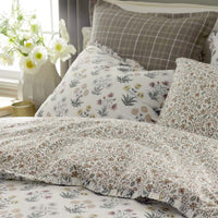 Garden Patch Reversible Garment Washed Cotton Percale Duvet Cover Set - Multi, King/Cal. King,Multi