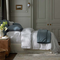 Yarn-Dyed Plaid Garment Washed Cotton Percale Sham - Ivory Multi, Standard,Ivory Multi