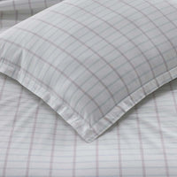 Yarn-Dyed Plaid Garment Washed Cotton Percale Sham - Ivory Multi, Standard,Ivory Multi