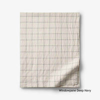 Tailored Stripes Premium Breathable Washed Linen Cotton Sheet Set,