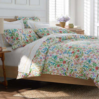 Garden Symphony Classic Cool Cotton Percale Flat Bed Sheet - Multi, Twin/Twin XL,Multi