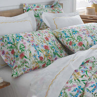 Garden Symphony Classic Cool Cotton Percale Flat Bed Sheet - Multi, Twin/Twin XL,Multi