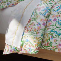 Garden Symphony Classic Cool Cotton Percale Fitted Bed Sheet - Multi, Twin,Multi