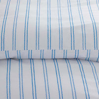 Blossoms and Stripes Classic Cool Cotton Percale Duvet Cover - Squiggle Stripe, Twin/Twin XL,Squiggle Stripe