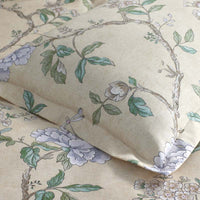 Peony Garden Premium Smooth Wrinkle-Free Sateen Flat Bed Sheet - Beige Tan, King/Cal. King,Beige Tan