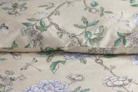 Peony Garden Premium Smooth Wrinkle-Free Sateen Duvet Cover - Beige Tan, King/Cal. King,Beige Tan