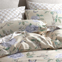 Peony Garden Premium Smooth Wrinkle-Free Sateen Sham - Beige Tan, Standard,Beige Tan