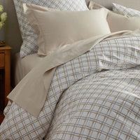 Leander Premium Smooth Wrinkle-Free Sateen Flat Bed Sheet - Gray Multi, Twin/Twin XL,Gray Multi