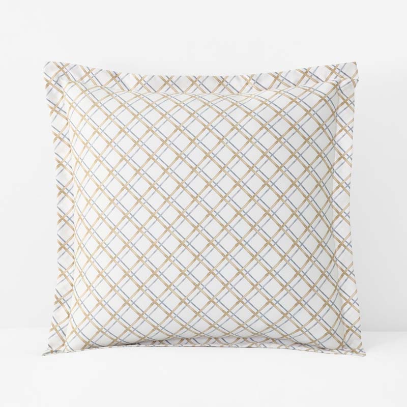 Leander Premium Smooth Wrinkle-Free Sateen Sham - Gray Multi, Euro,Gray Multi