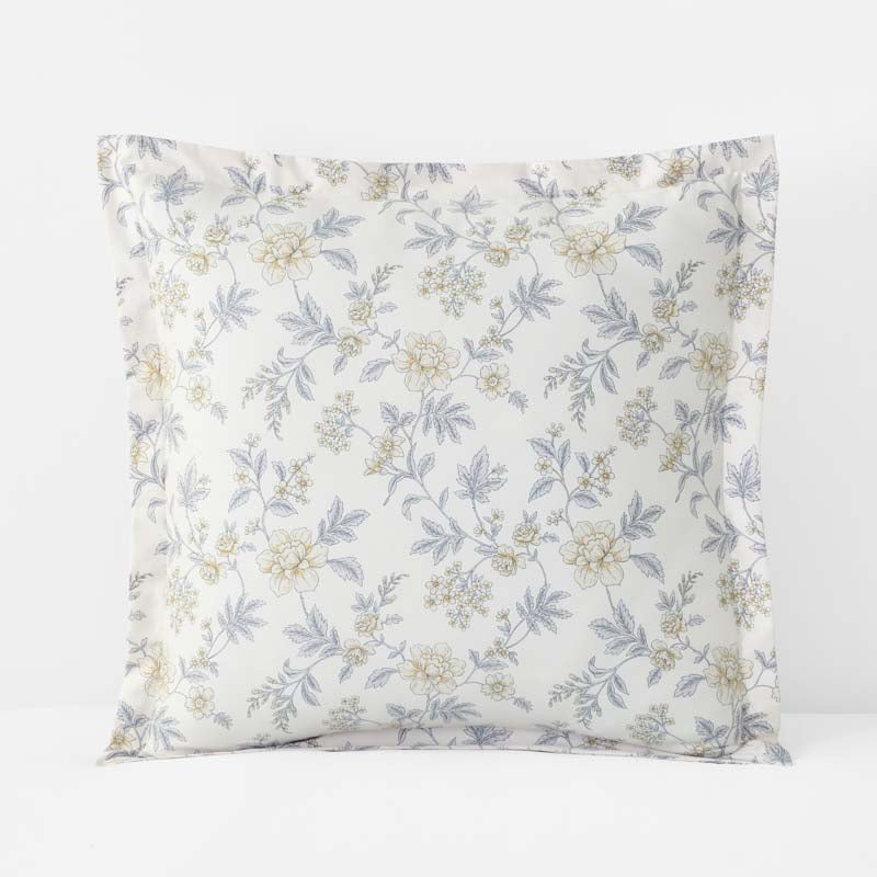 Whispering Garden Premium Smooth Wrinkle-Free Sateen Sham - Gray Multi, Euro,Gray Multi
