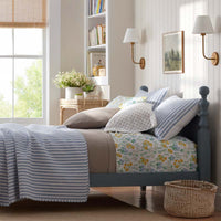 Isadora Classic Cool Cotton Percale Pillowcase Set - Floral, Standard,Floral
