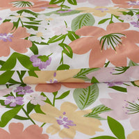 Whimsy Garden Classic Cool Cotton Percale Pillowcase Set - Multi, Standard,Multi