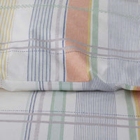 Alder Plaid Classic Cool Cotton Percale Duvet Cover - Multi, King/Cal. King,Multi