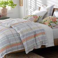 Alder Plaid Classic Cool Cotton Percale Sham - Multi, Standard,Multi