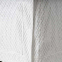 Matelassé 14 in. Bed Skirt - Textured Grid White, Twin,Textured Grid White