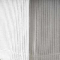 Matelassé 14 in. Bed Skirt - Vertical Stripe White, Twin,Vertical Stripe White