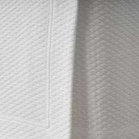 Matelassé 14 in. Bed Skirt - Diamond Weave White, Twin,Diamond Weave White