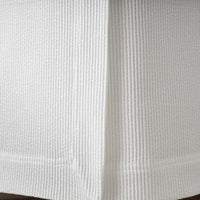 Matelassé 14 in. Bed Skirt - Textured Stripe White, Twin,Textured Stripe White