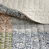 Deepti Patchwork Quilted Sham - Multi, Standard,Multi