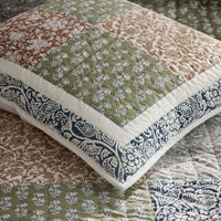Deepti Patchwork Quilted Sham - Multi, Standard,Multi