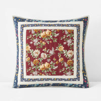 Aahana Patchwork Quilted Sham - Navy, Euro,Navy