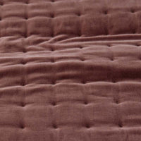 Tufted Stitch Velvet Quilt - Bordeaux, Full/Queen,Bordeaux