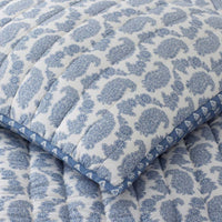 Jiya Reversible Quilted Sham - Blue, Standard,Blue