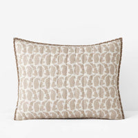 Jiya Reversible Quilted Sham - Taupe, Standard,Taupe