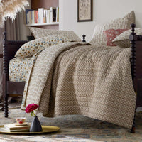 Jiya Reversible Quilted Sham - Taupe, Standard,Taupe