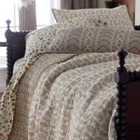 Jiya Reversible Quilted Sham - Taupe, Standard,Taupe