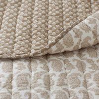 Jiya Reversible Quilted Sham - Taupe, Standard,Taupe