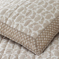 Jiya Reversible Quilted Sham - Taupe, Standard,Taupe